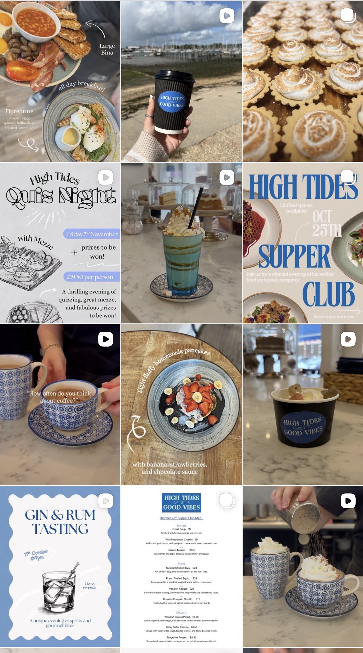 Instagram grid before social media redesign